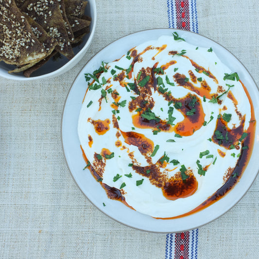 Labneh with Harissa Oil