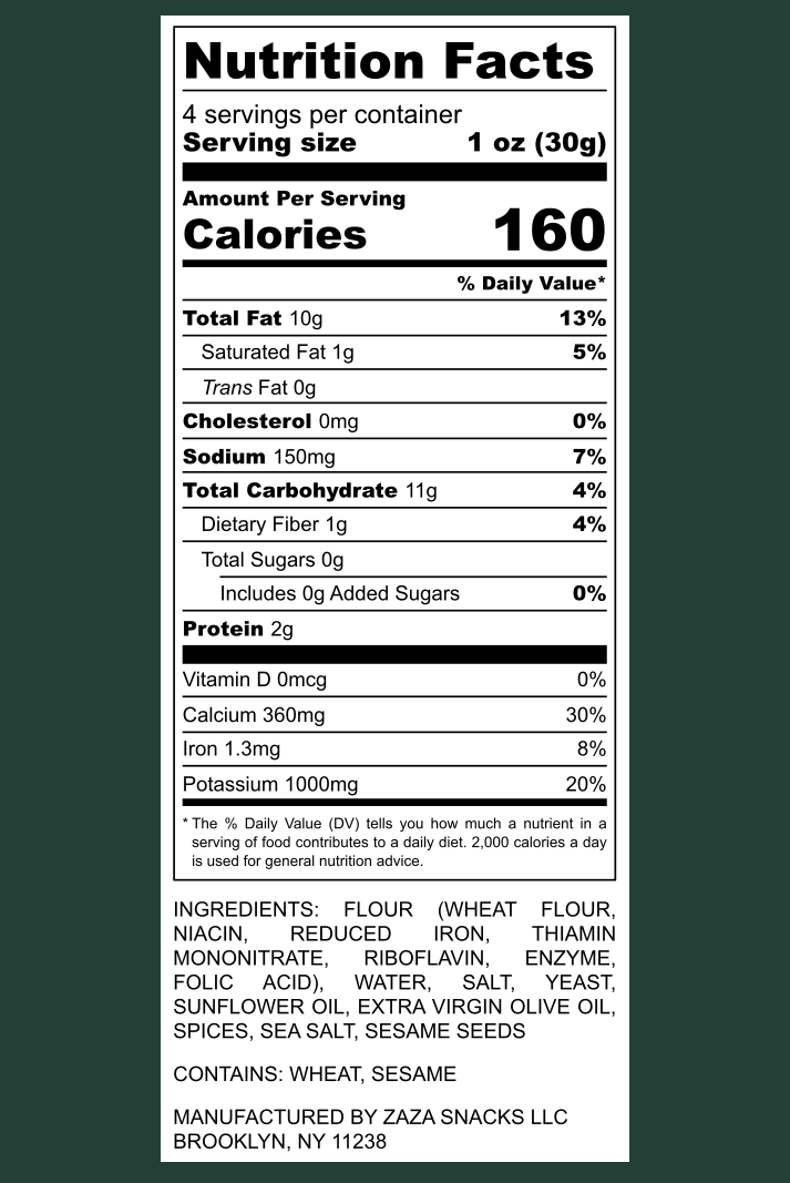 Za’atar Pita Chips